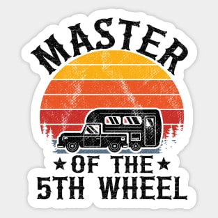 Master Of The 5th Wheel Funny Camping Sticker